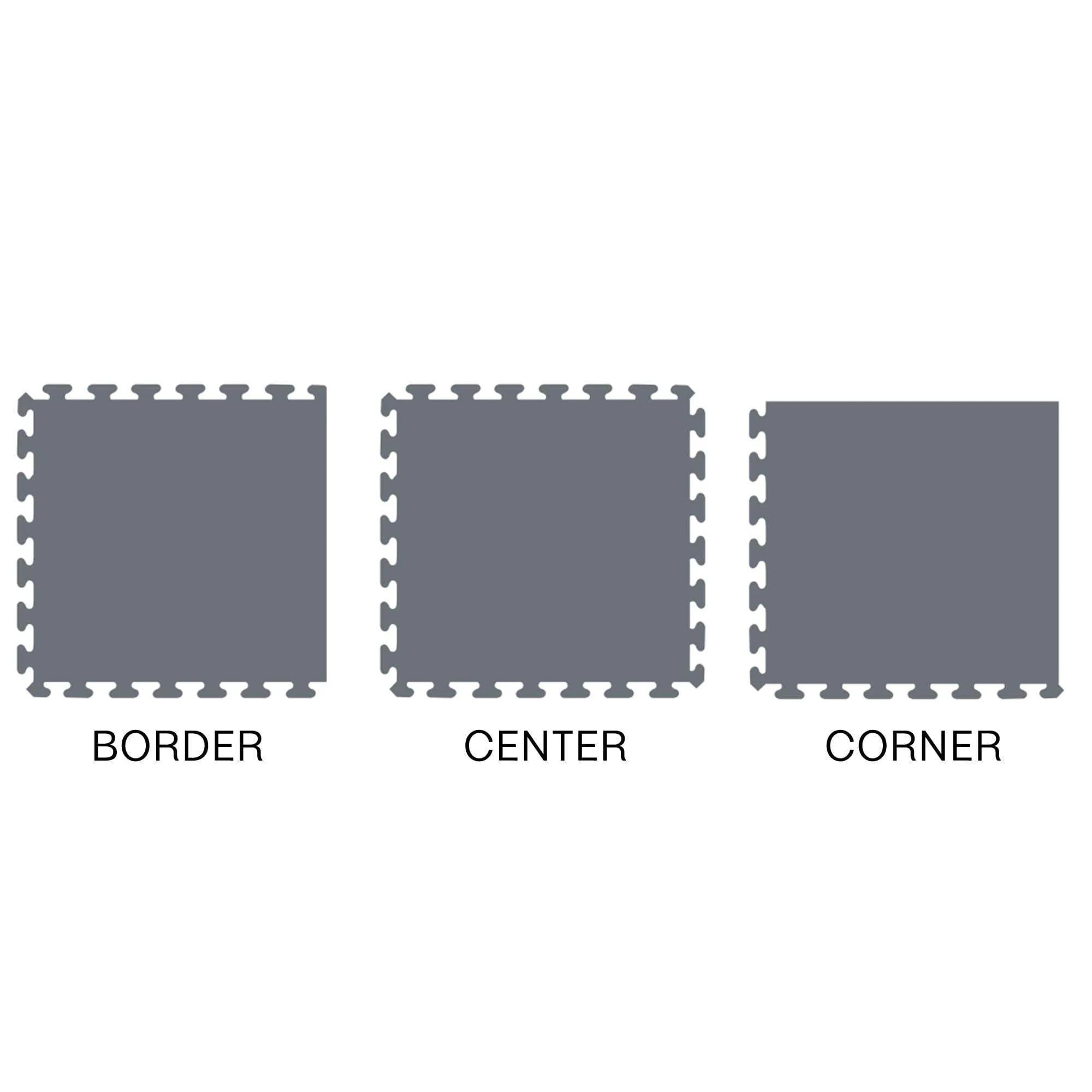 24" x 24" Regupol Activlok Interlocking Rubber Tile (Border) - Image 3
