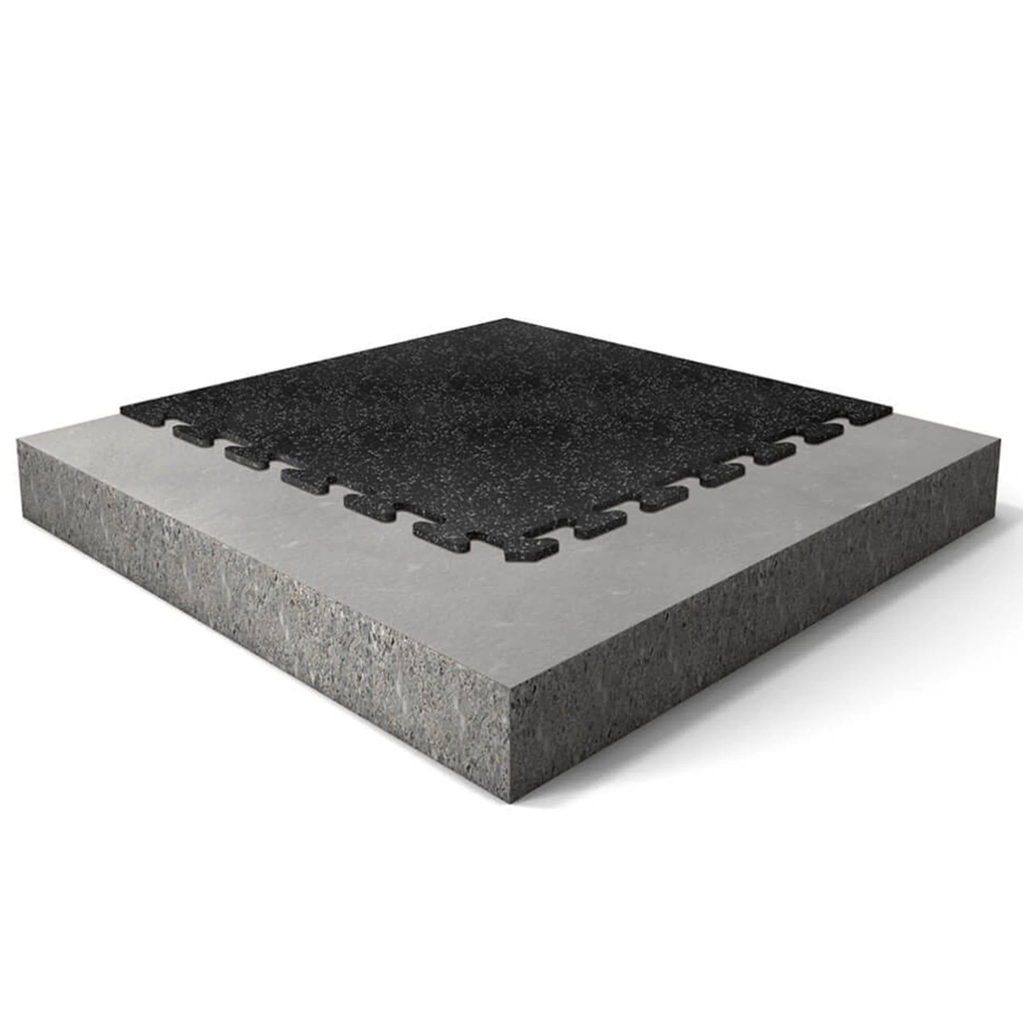 24" x 24" Regupol Activlok Interlocking Rubber Tile (Border) - Image 6