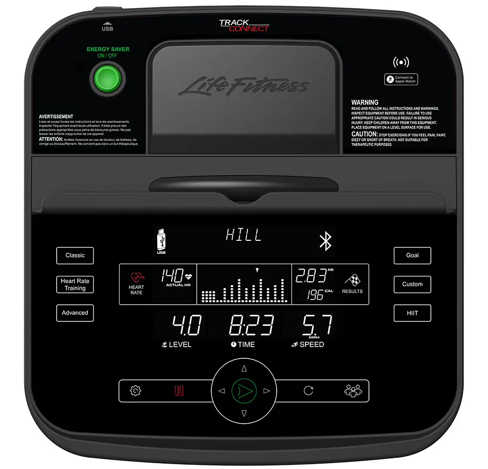 Life Fitness C1 Lifecycle Upright Exercise Bike - Image 4