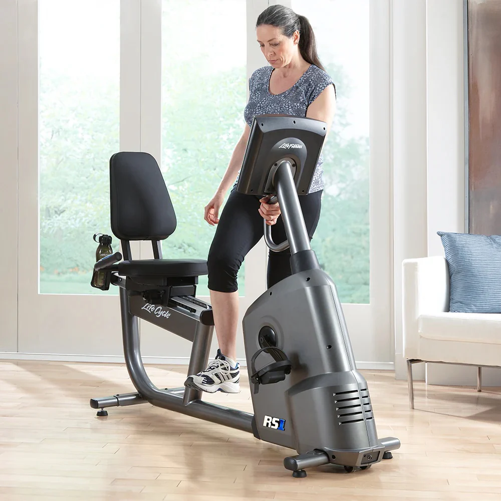 Life Fitness RS1 Lifecycle Recumbent Exercise Bike - Image 5