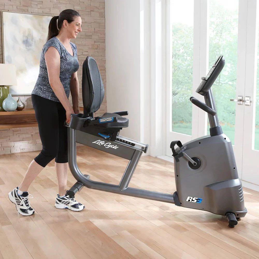 Life Fitness RS3 Lifecycle Recumbent Exercise Bike - Image 6
