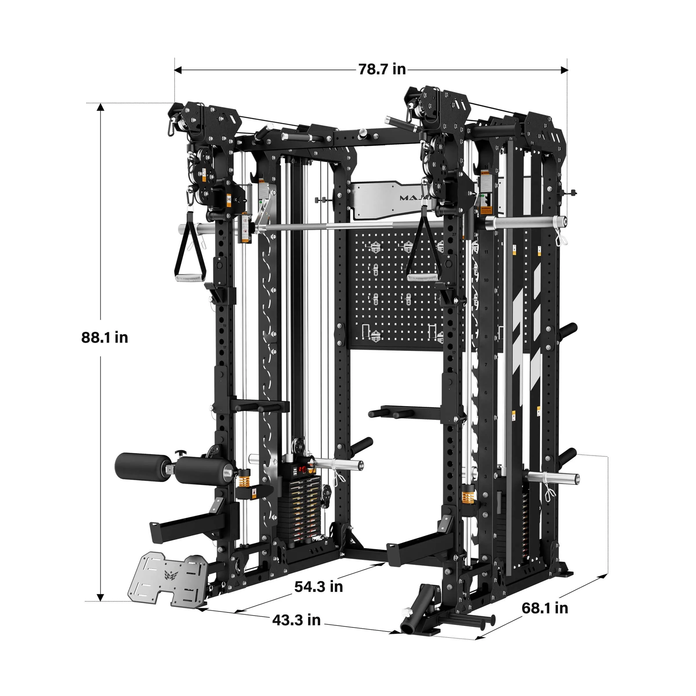 Major Fitness B17 Flying Fortress All-In-One Functional Trainer with Smith Machine - Image 5