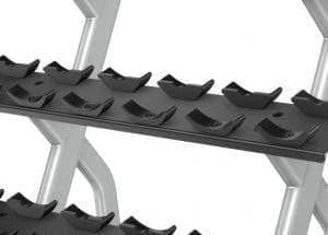 Precor Discovery Series 2-Tier, 10-Pair Dumbbell Rack (DBR0812) - Image 4