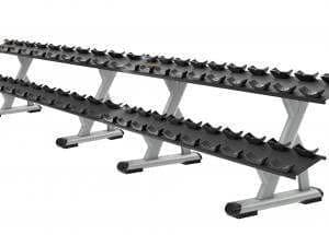 Precor Discovery Series 2-Tier, 10-Pair Dumbbell Rack (DBR0812) - Image 5