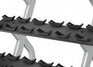 Precor Discovery Series 3 Tier, 10 Pair Dumbbell Rack (DBR0814) - Image 4