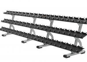 Precor Discovery Series 3 Tier, 15 Pair Dumbbell Rack (DBR0815) - Image 5