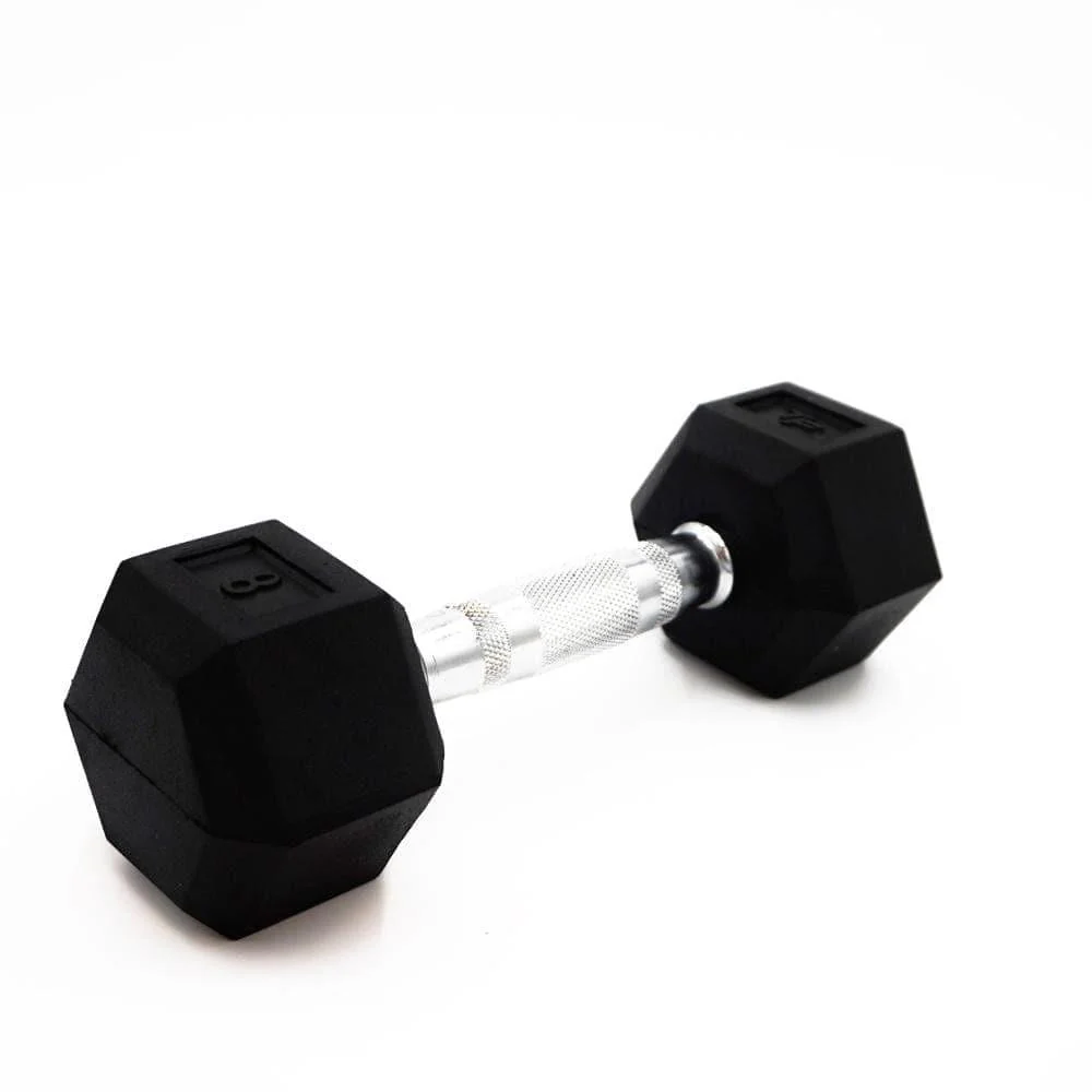 Top Fitness Rubber Hex Dumbbell - Image 5