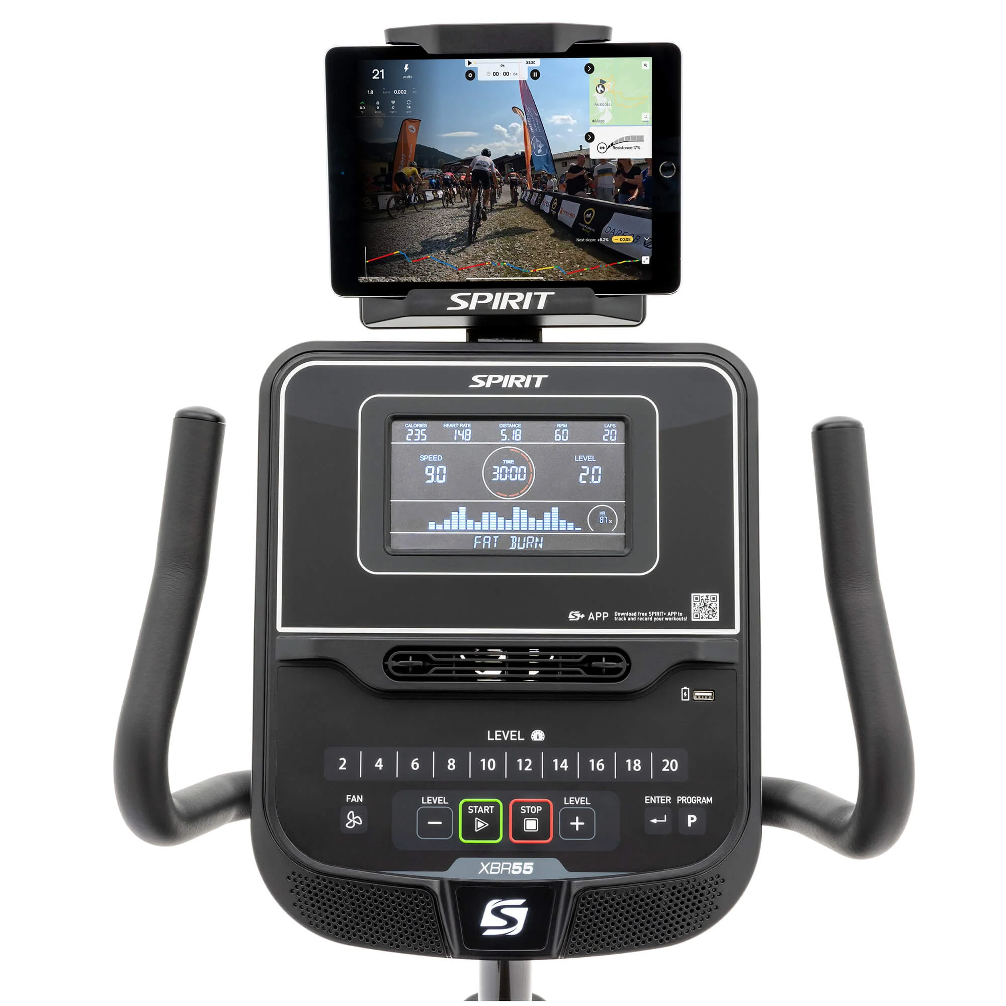 Spirit Fitness XBR55 Recumbent Bike - Image 9
