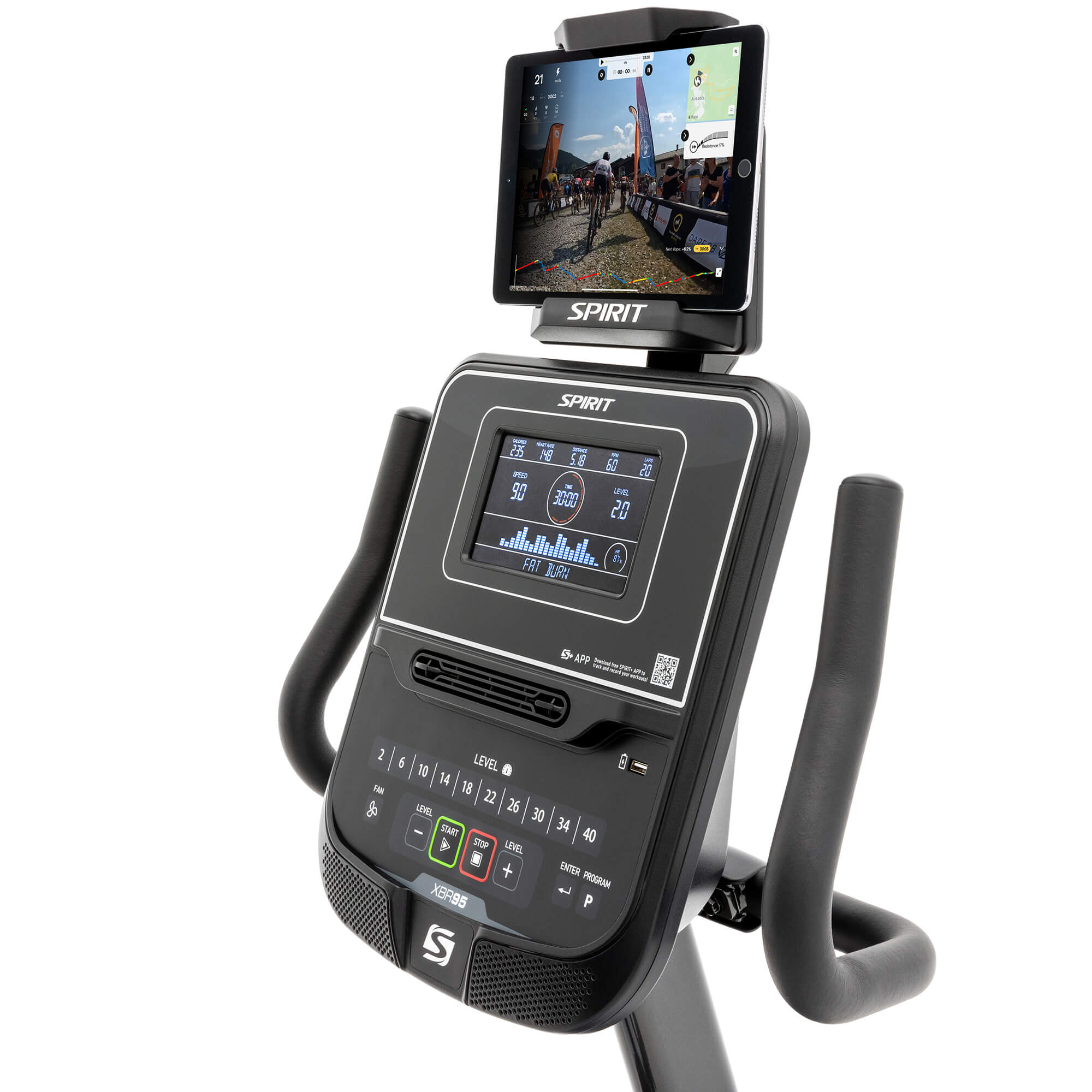Spirit Fitness XBR95 Recumbent Bike - Image 9