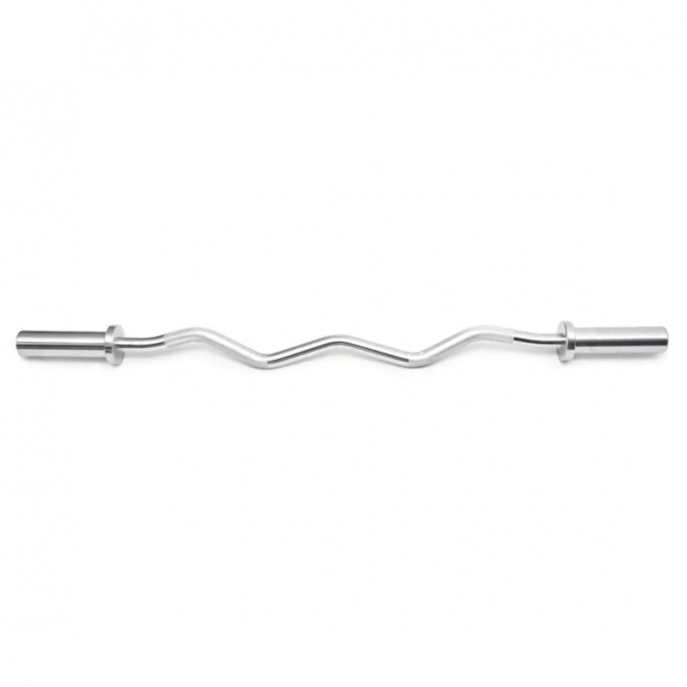 Top Fitness Olympic EZ Curl Bar - Image 3