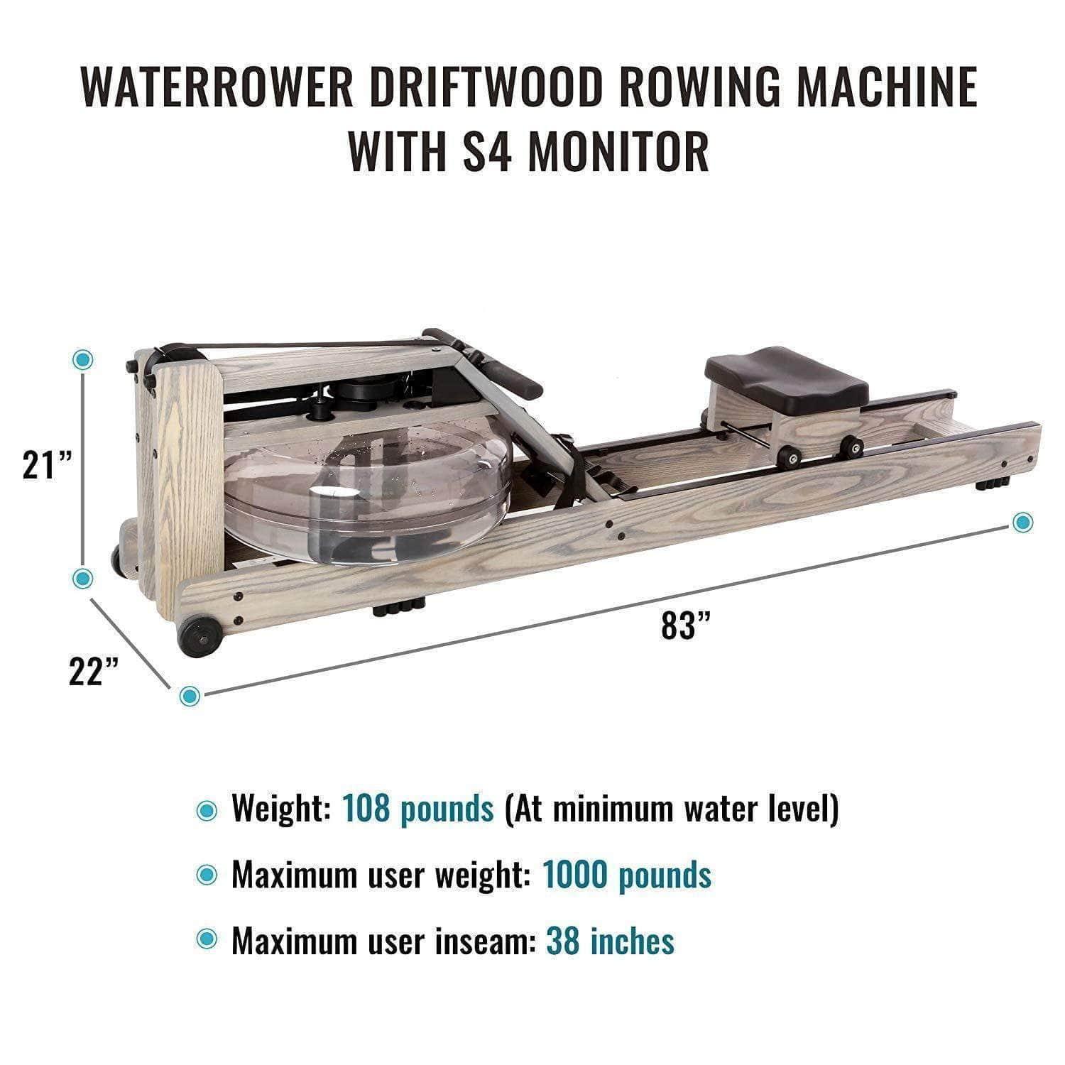 WaterRower Driftwood Rowing Machine - Image 3